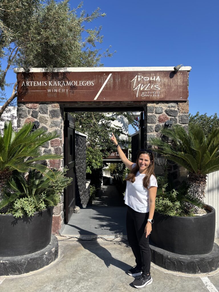 ARTEMIS KARAMOLEGOS WINERY IN SANTORINI